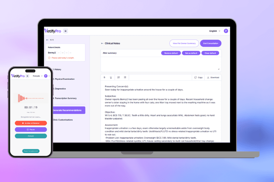 VetifyPro scribe demo